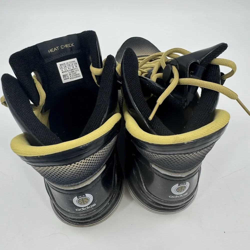 MEN'S ADIDAS SM TS‎ HEAT CHECK NA US SIZE 14 BLACK GOLD G22681
